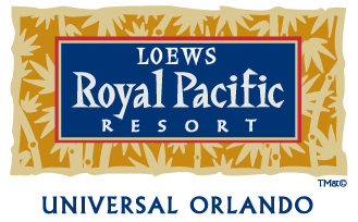 Loews Royal Pacific Resort at Universal Orlando's logo.